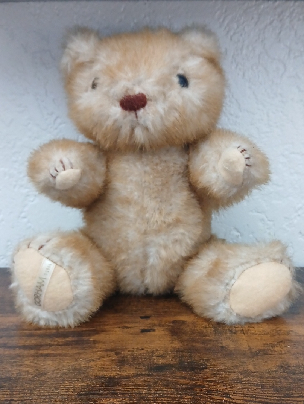 1984 Gorham Bear Of The Month Plush Teddy Bear Jointed